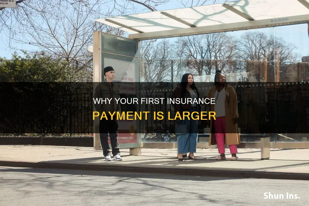 is the first insurance payment larger than usual