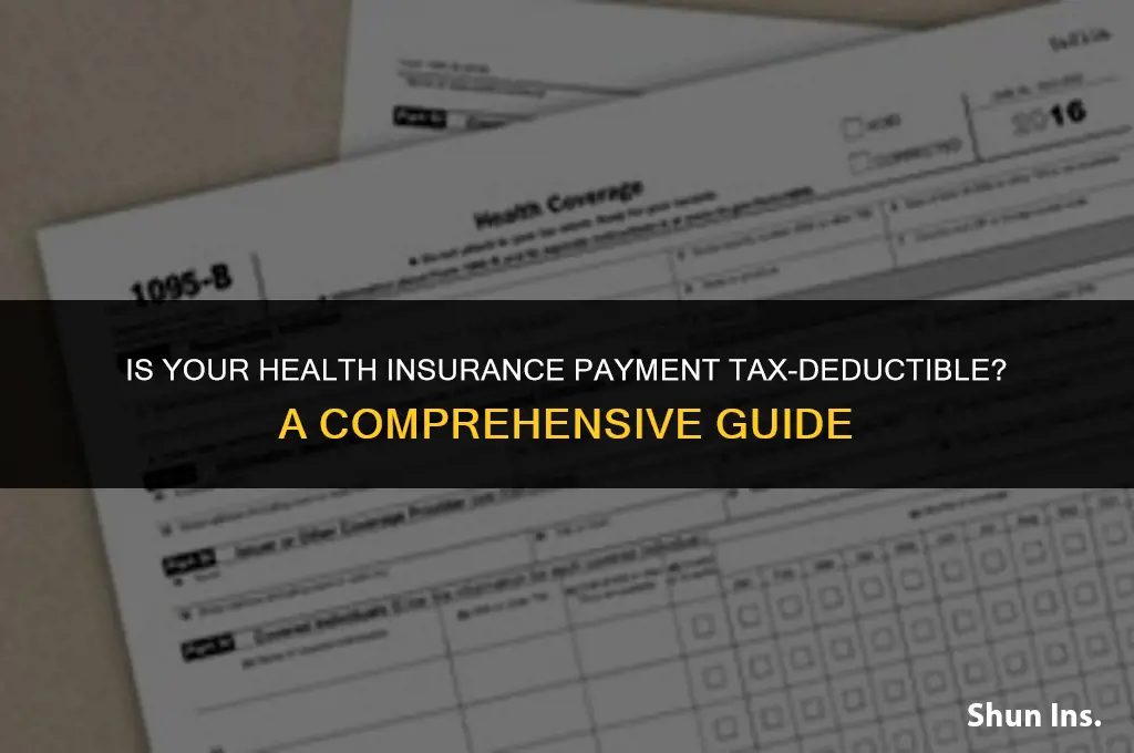 is the payment made for health insurance nox tacable