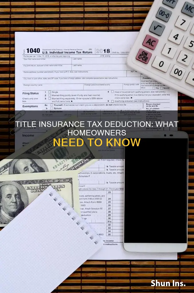 is the premium on homeowner title insurance tax deductible