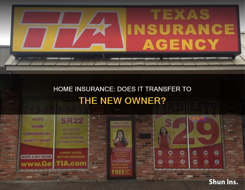 is the previous homeowners insurance still valid if you sell