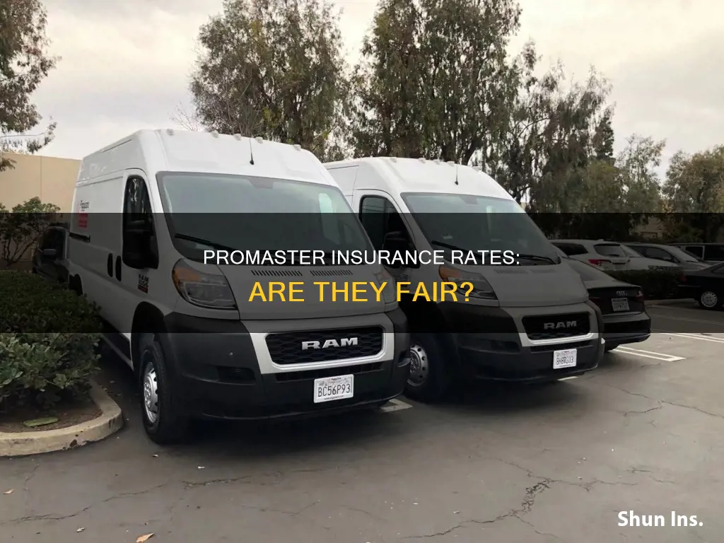 is the ram promaster insurance rate fair