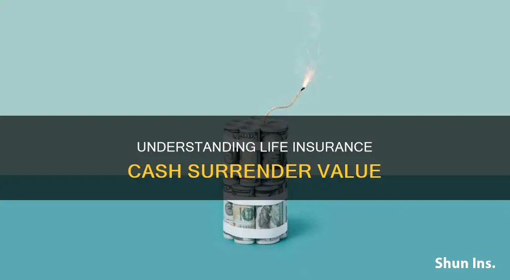 is there a cash surrender value on life insurance