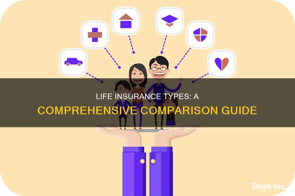 is there a compair list for different life insurance types