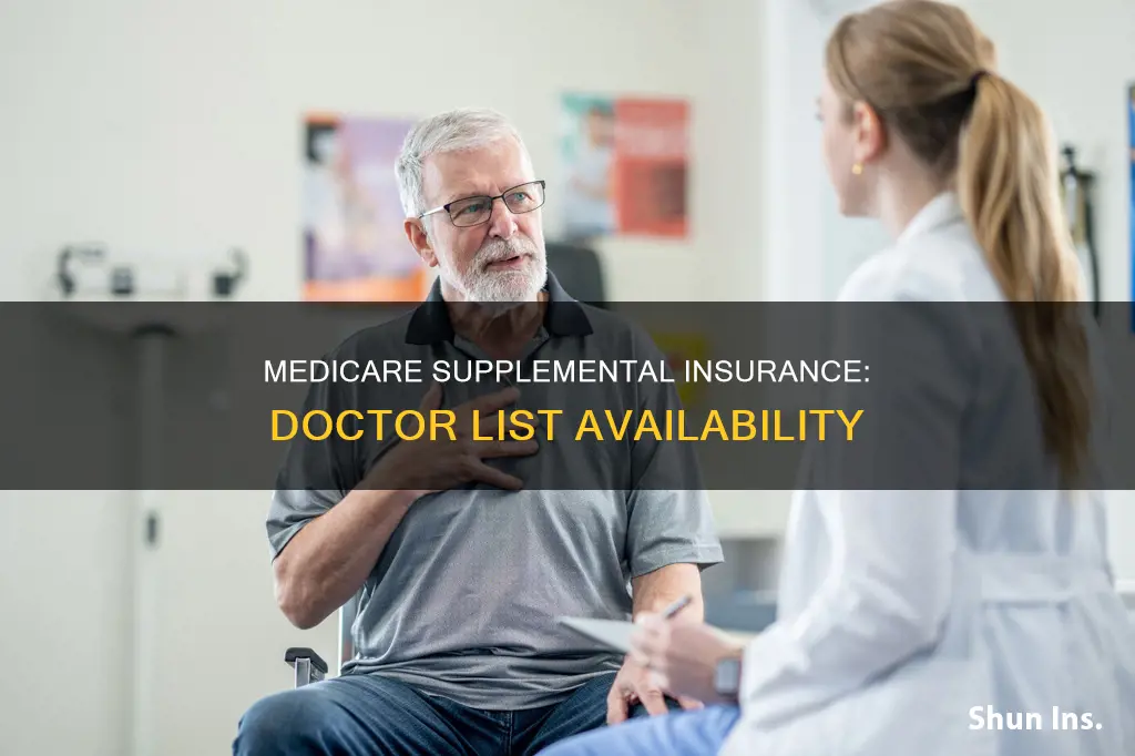 is there a dr list on medicare supplemental insurance