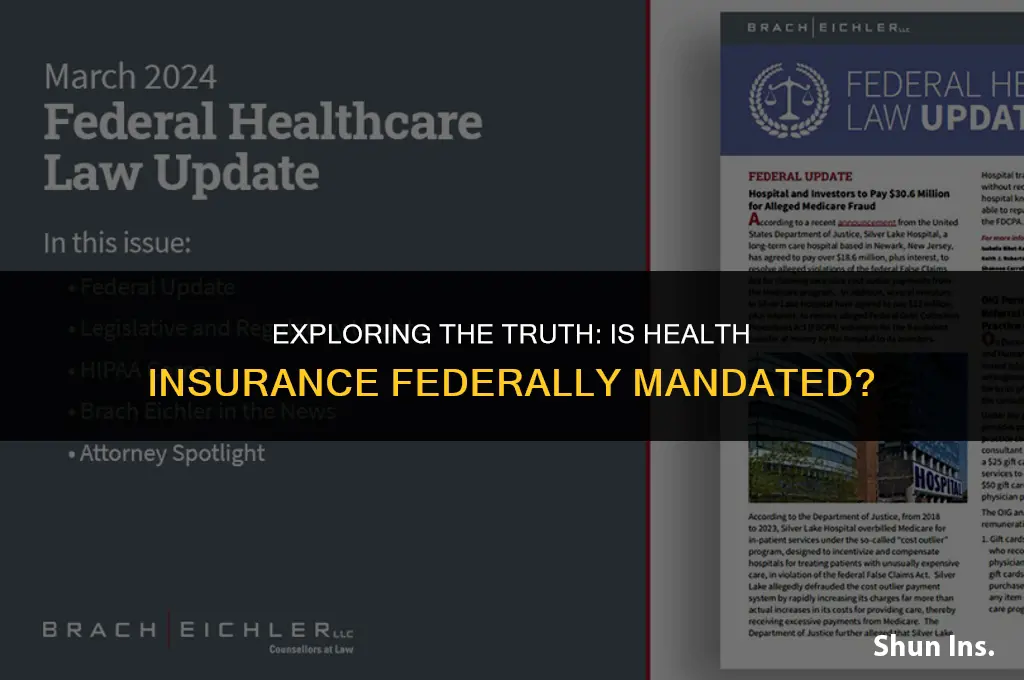 is there a federal mandate for health insurance