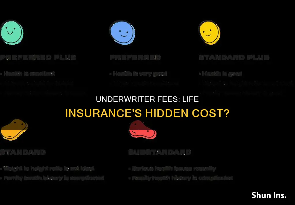 is there an underwriter fee for life insurance