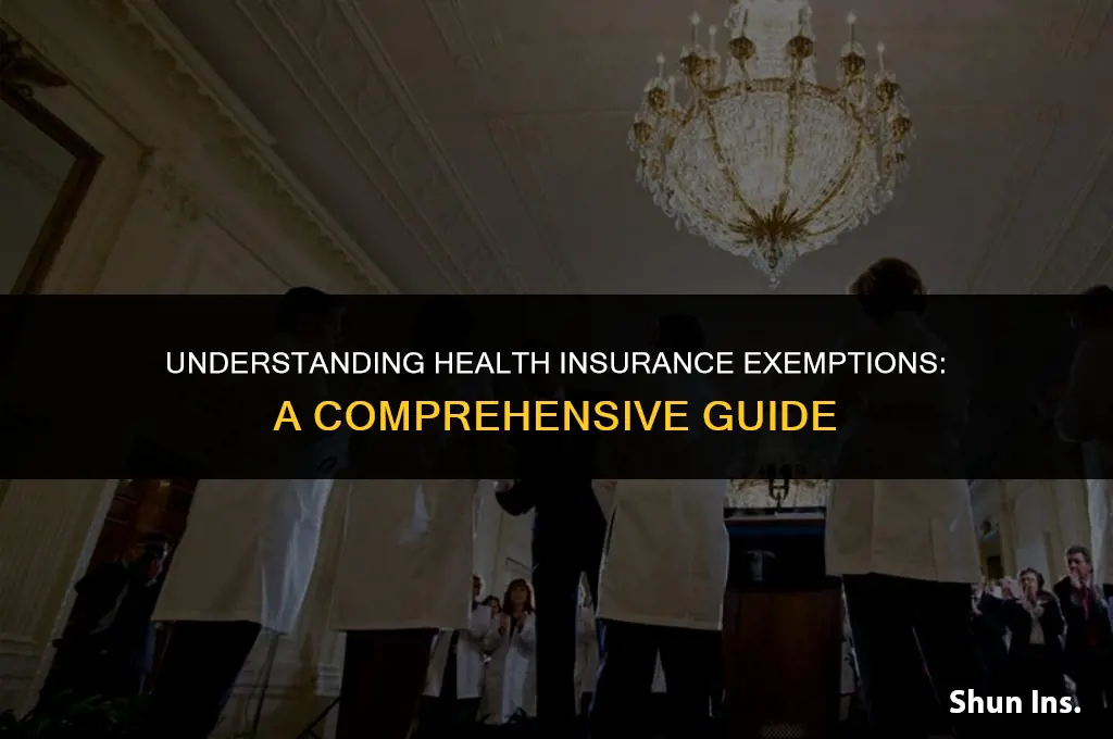 is there any exemptions for not having health insurance