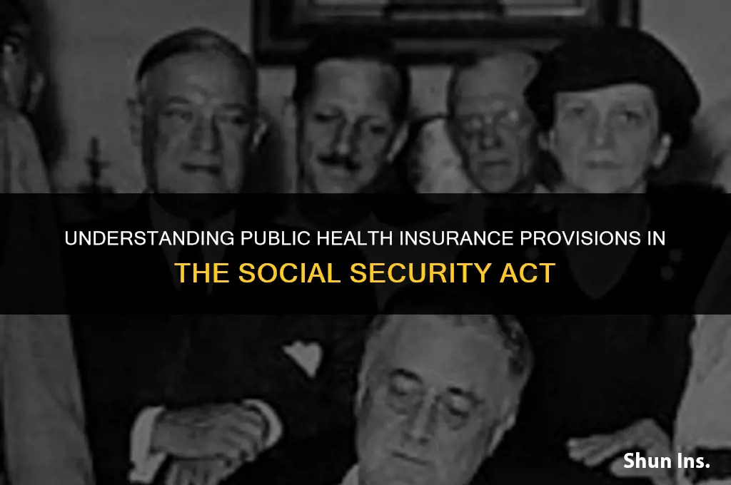 is there public health insurance in the social security act