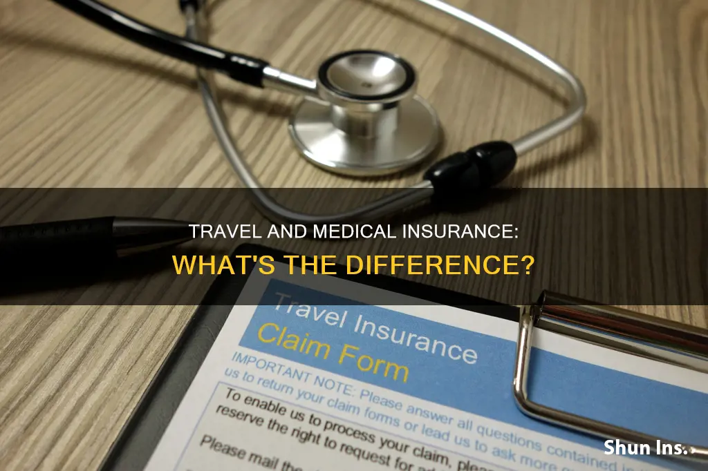 is travel and medical insurance the same