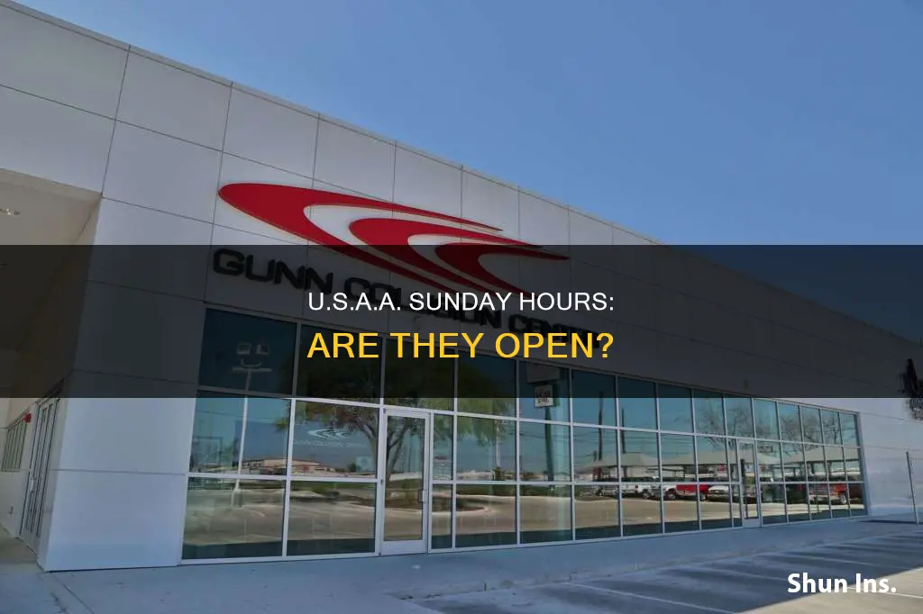 is usaa open on sundays