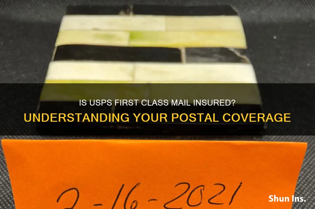 is usps first class mail insured