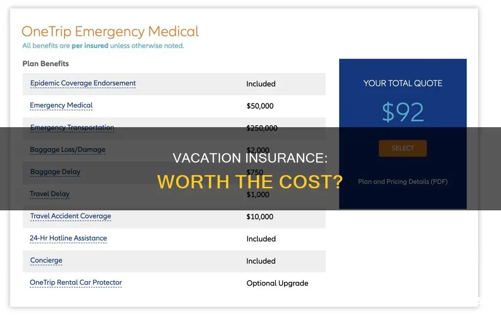 is vacation insurance worth it