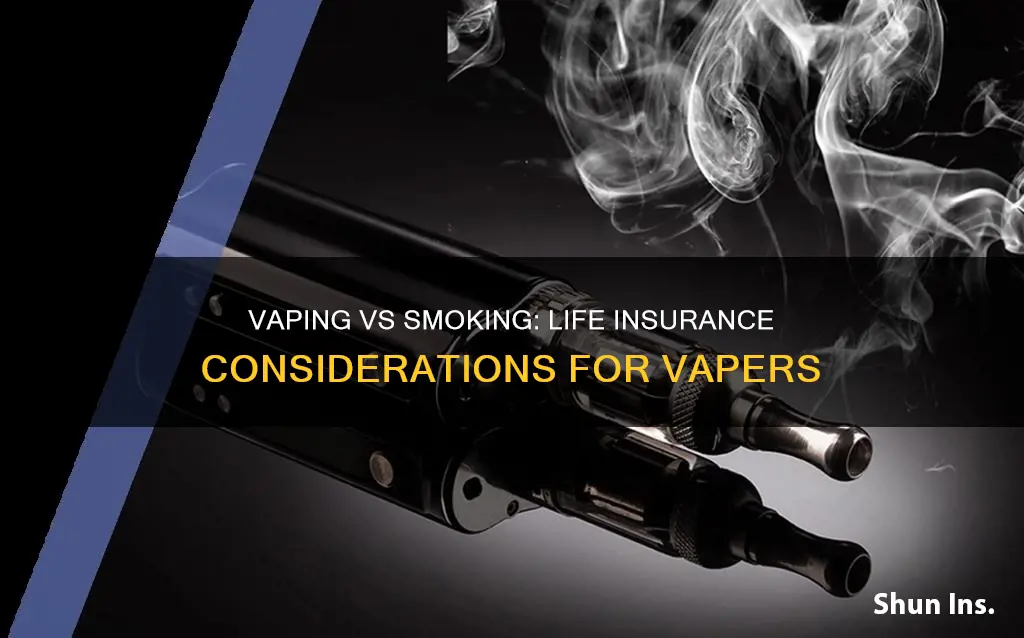 is vaping classed as smoking for life insurance