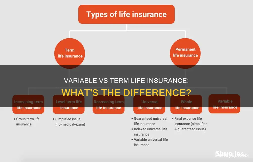 is variable life insurance the same as term life insurance