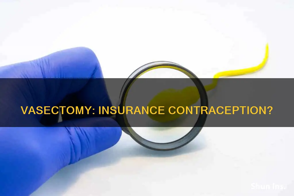 is vasectomy considered contraception for insurance