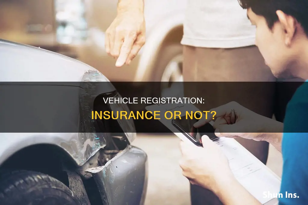 is vehicle registration the same as insurance