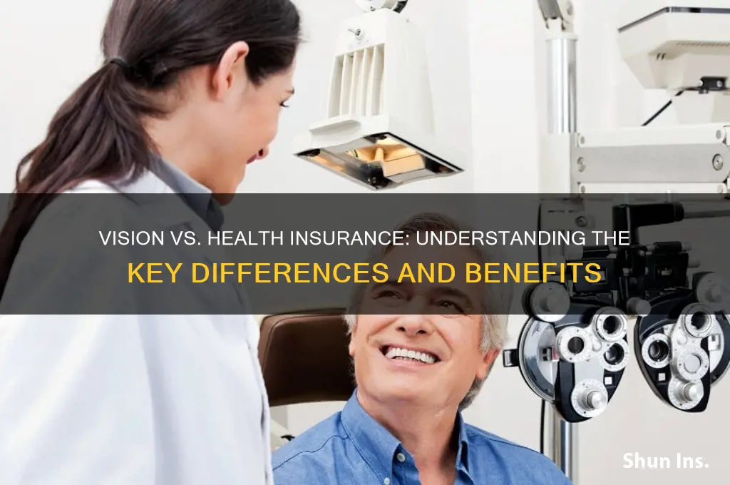 is vision insurance different than health insuranc