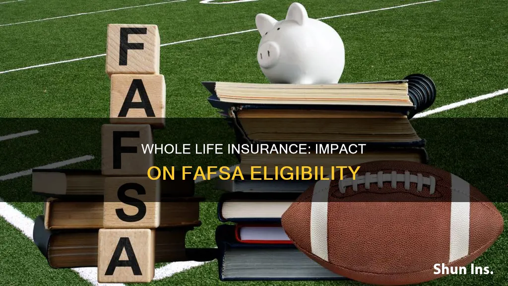 is whole life insurance reported on the fafsa