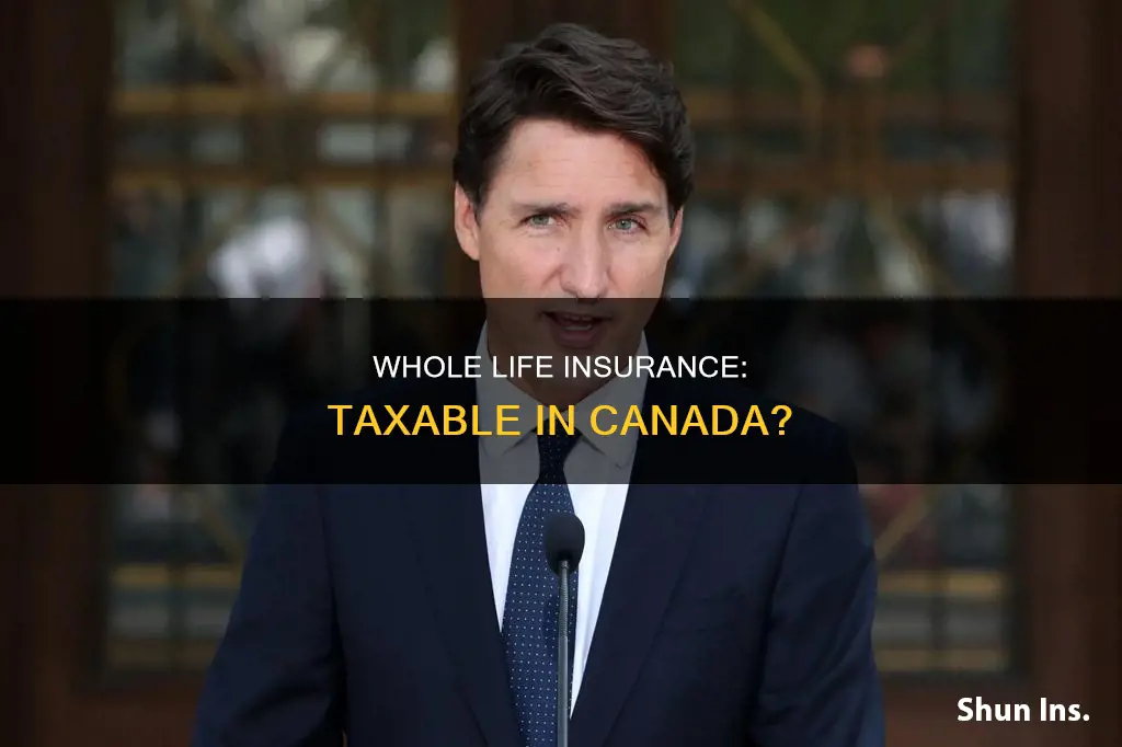 is whole life insurance taxable in canada