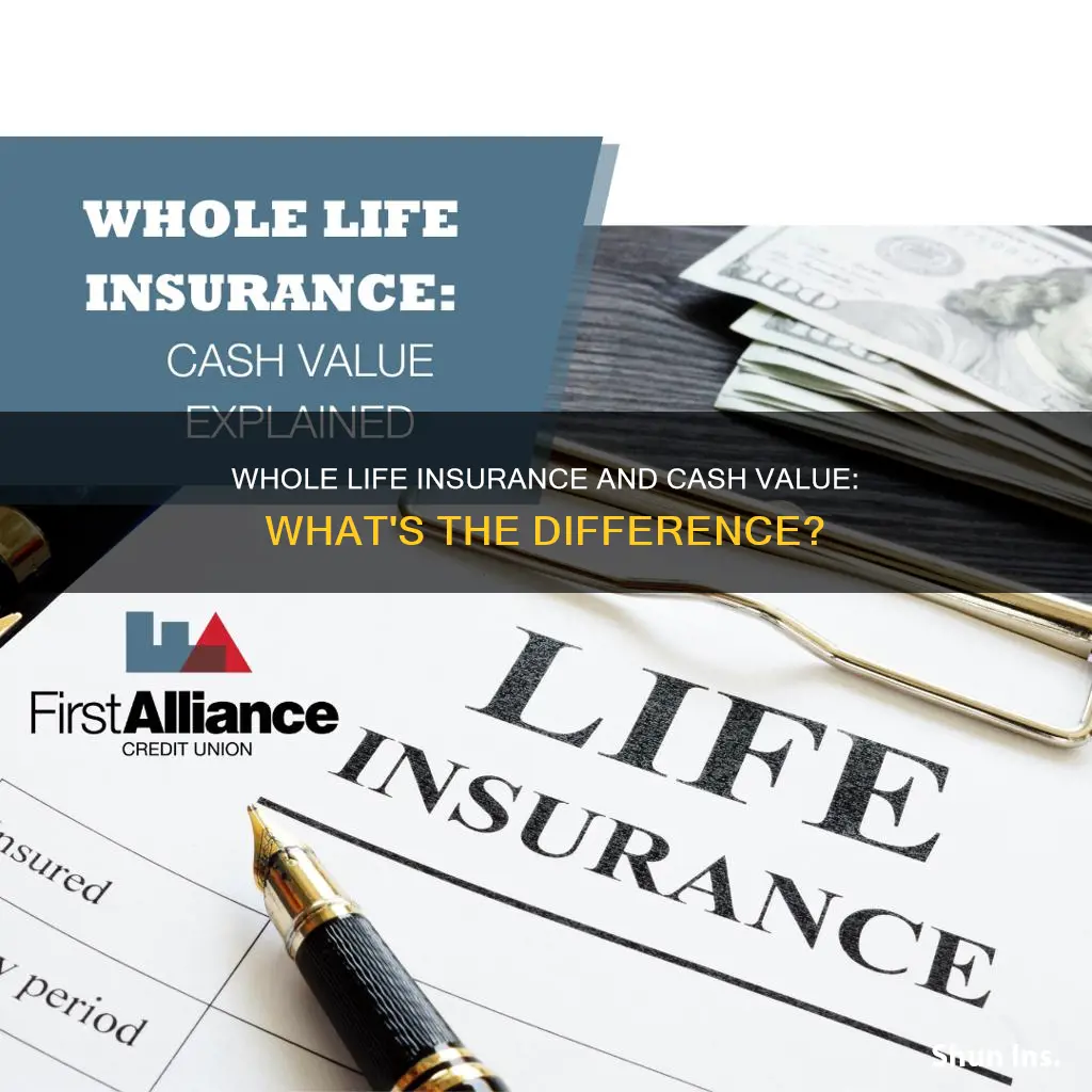 is whole life insurance the same as cash value insurance