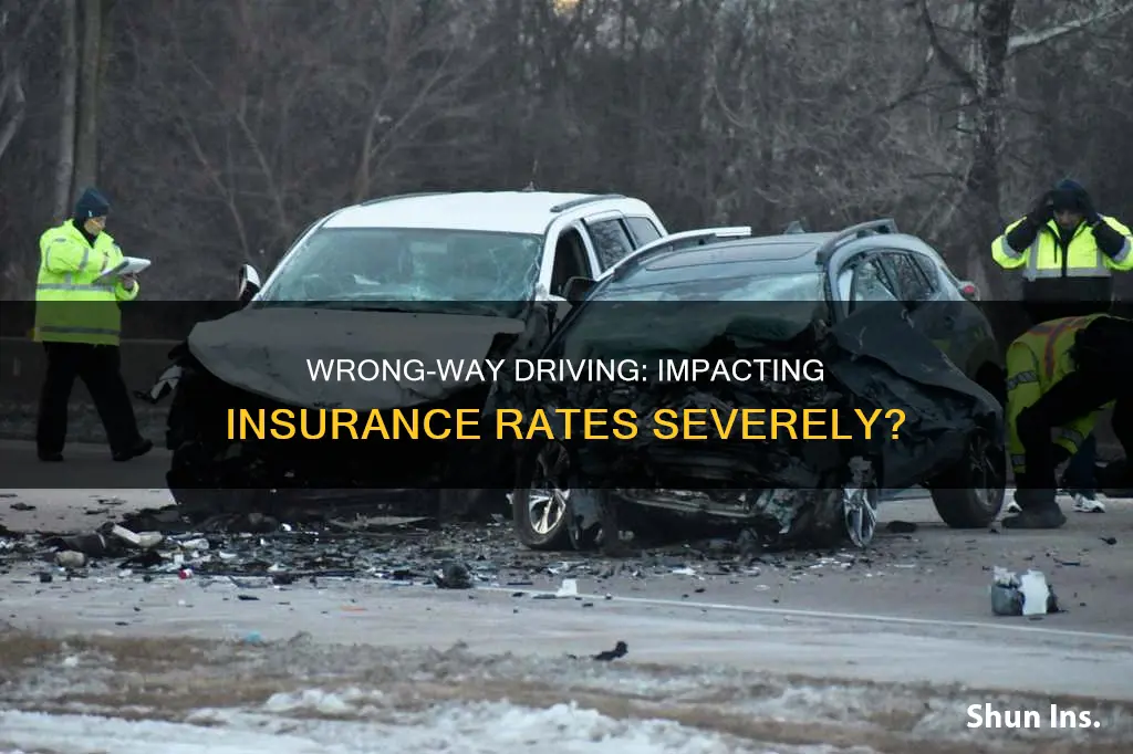 is wrong way traffic severe impact on insurance rates