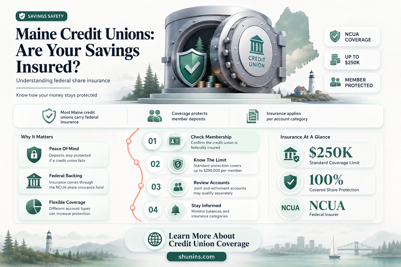 are credit unions in maine insured