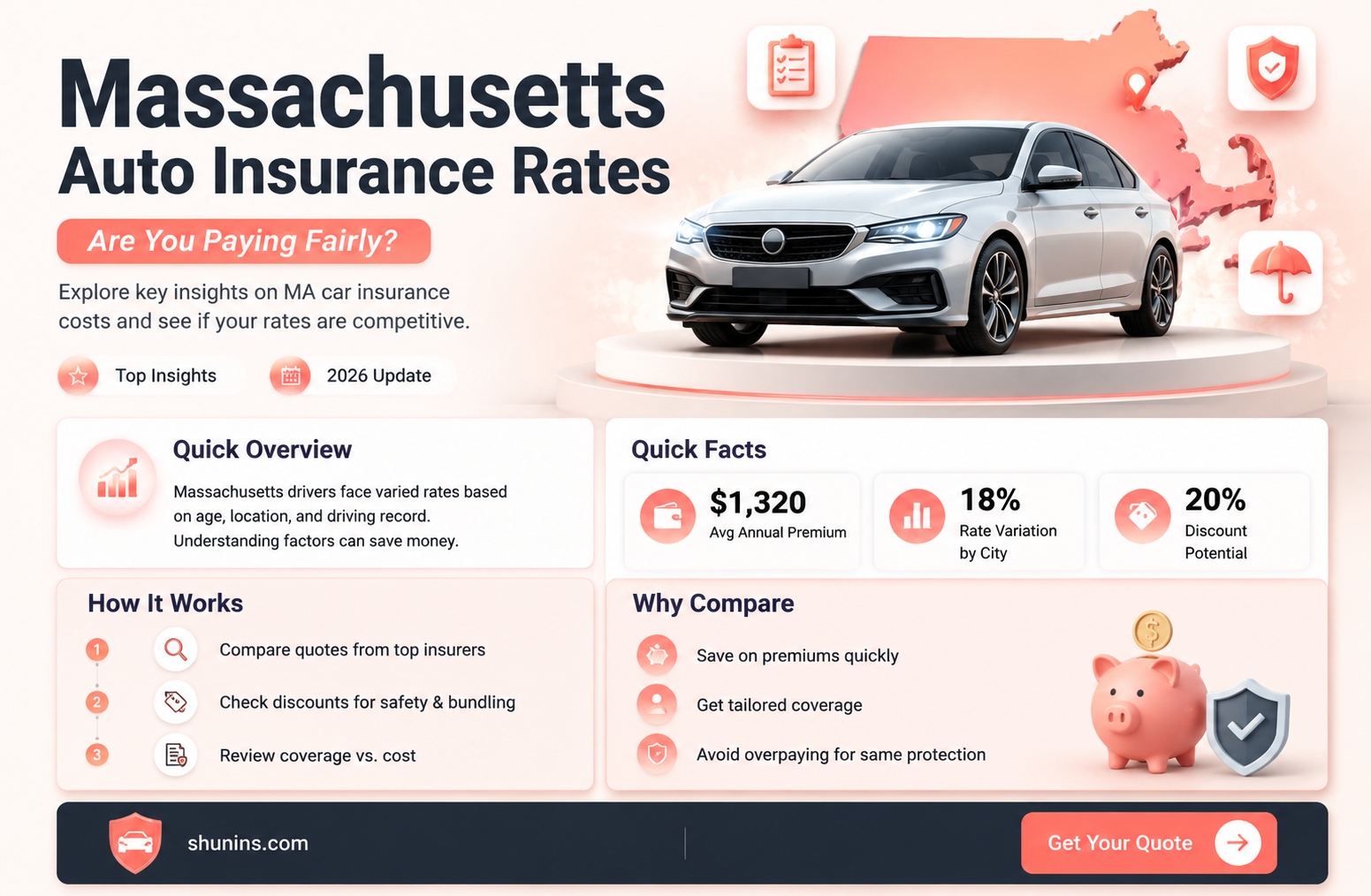 are auto insurance rates the same in Massachusetts