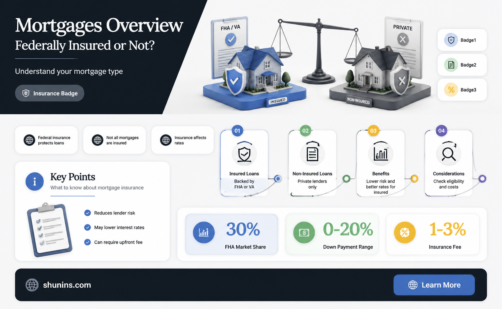 are conventional mortgages federally insured to guarantee loan reapyment