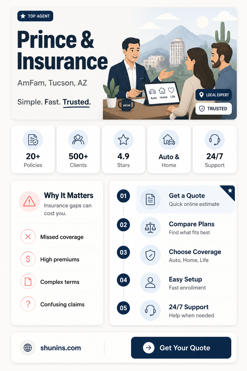 am fam insurance on prince tucson az