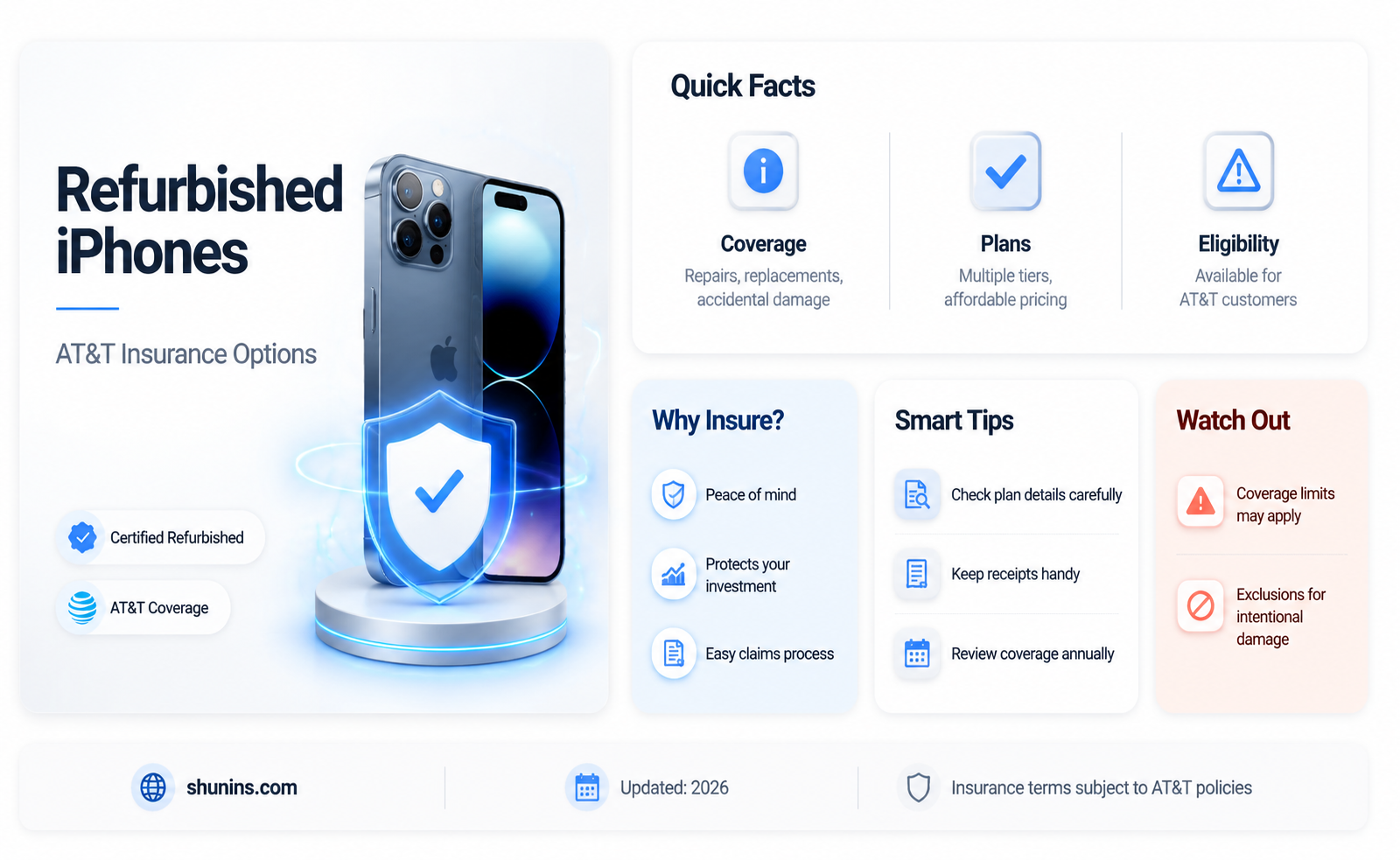 are at&t insurance refurbished iphone x