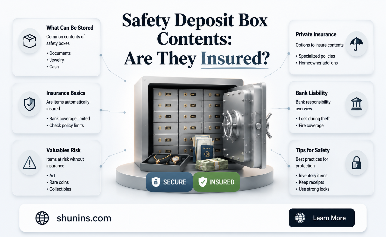 are contents of safety deposit boxes insured