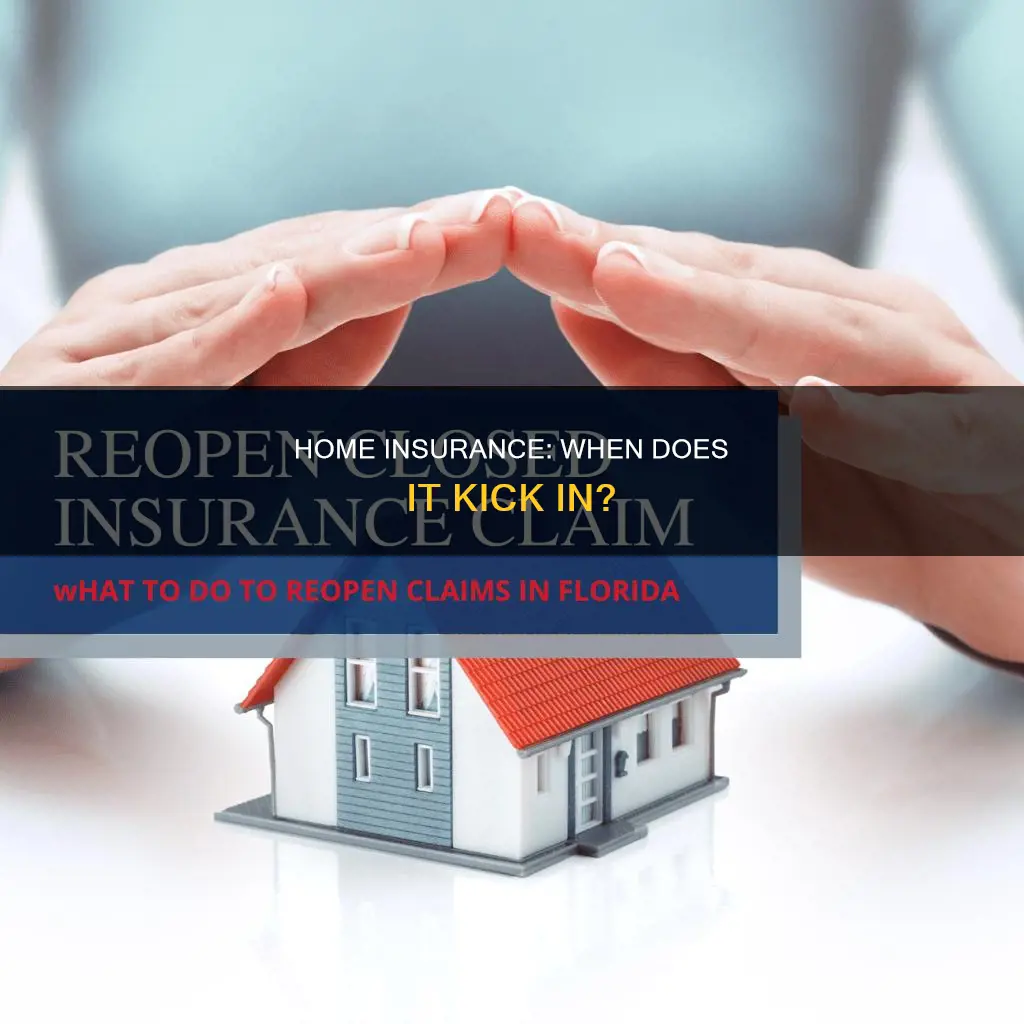 should homeowners insurance start on the closing date