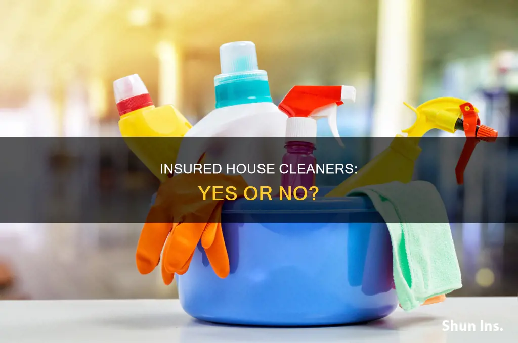 should house cleaners be insured