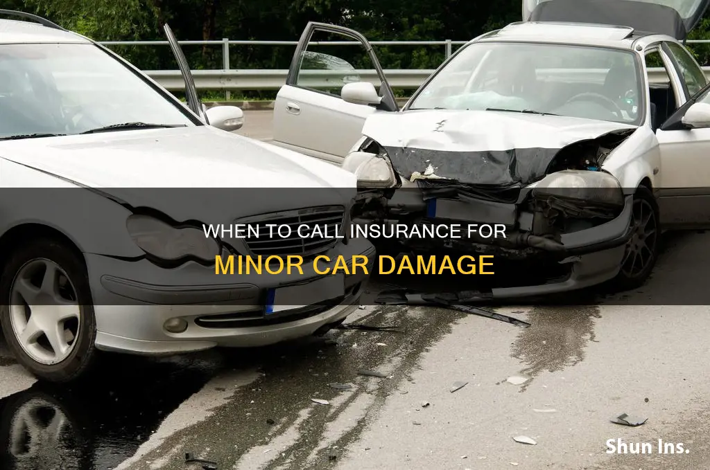 should I call insurance for a bump if slight damage