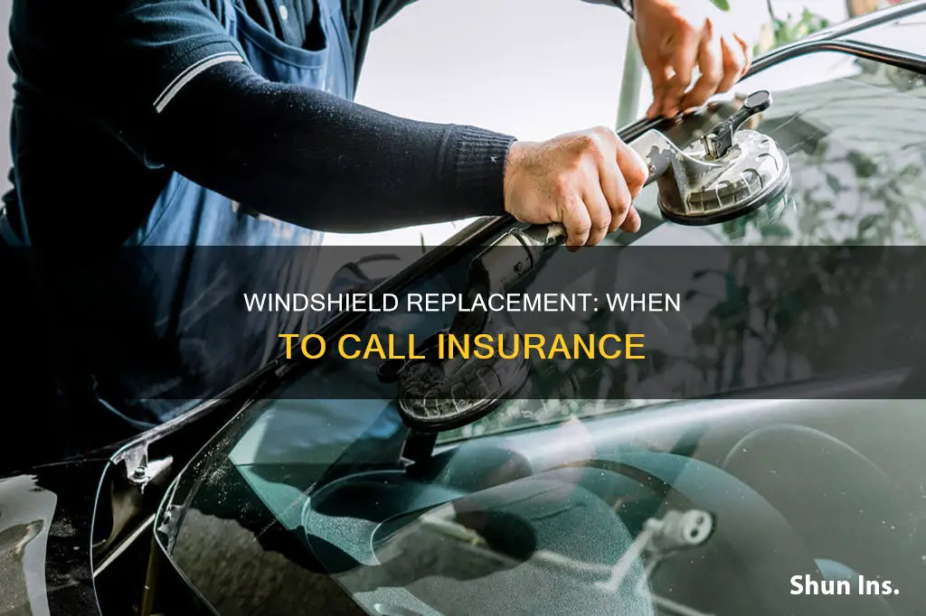 should I call insurance for a windshield replacement