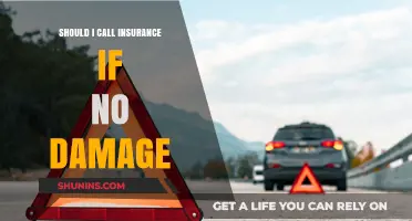 When to Call Insurance: No Damage, What Now?
