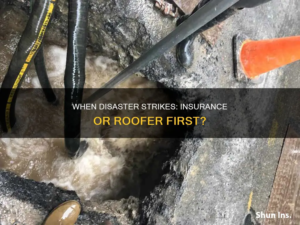 should I call insurance or rooder first
