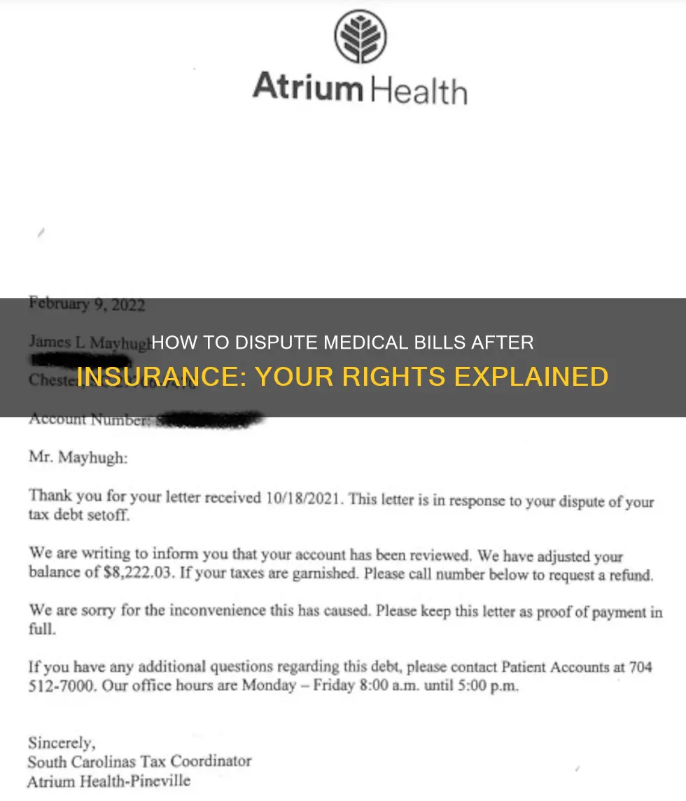 should I contest my medical bills after insurance