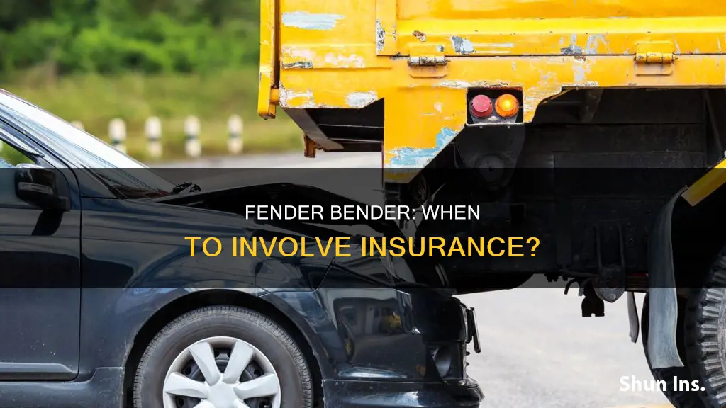 should I go through insurance for a fender bender