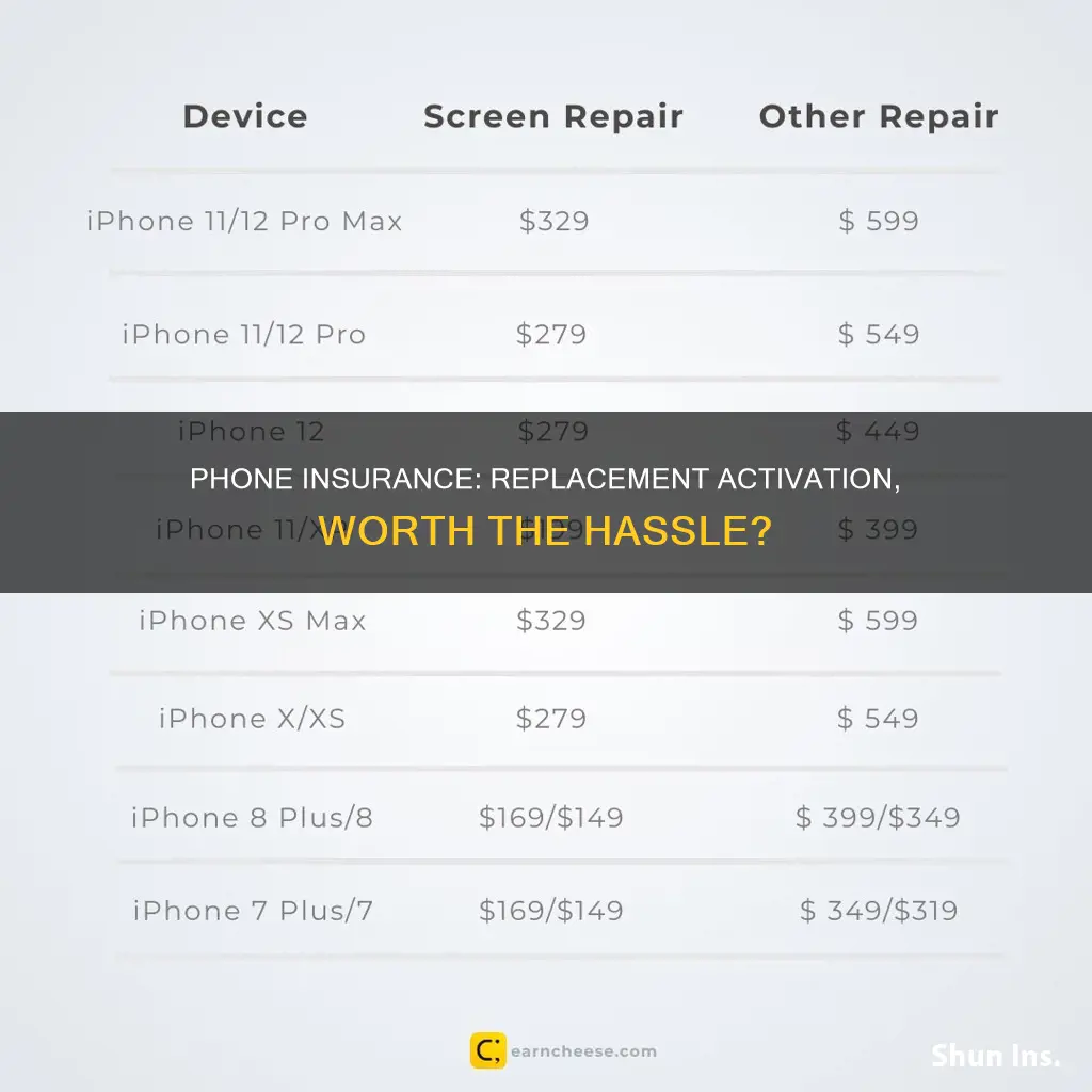 should I have the insurance activate my replacement phone