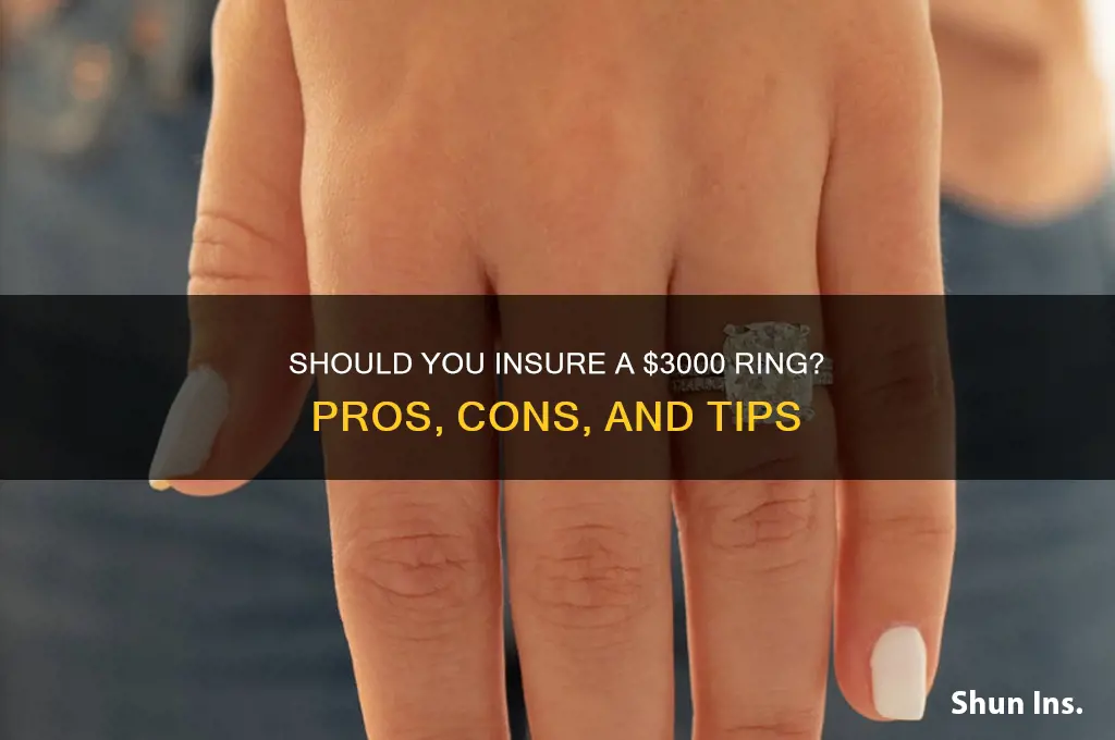 should i insure a $3000 ring
