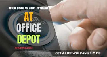 Printing Vehicle Insurance: Office Depot?