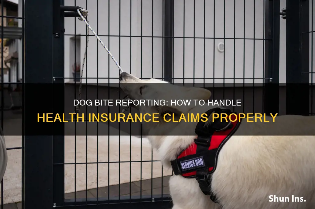 should i report a dog bite differently to health insurance
