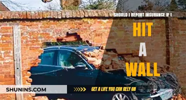 When to Report Hitting a Wall to Your Insurance