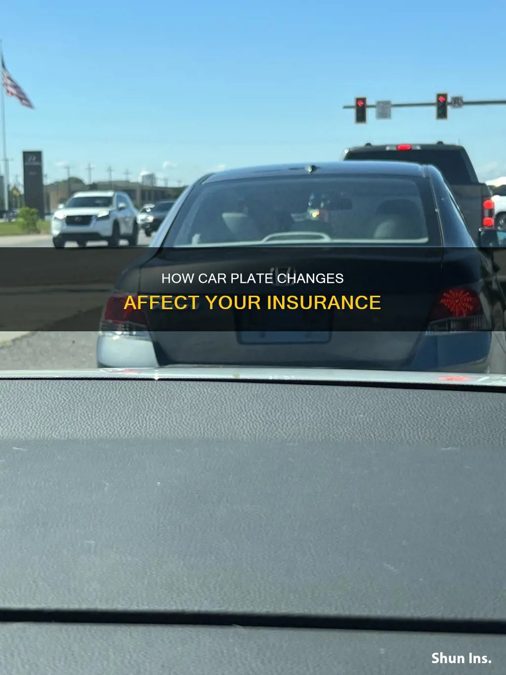 should I report to insurance if change my plate