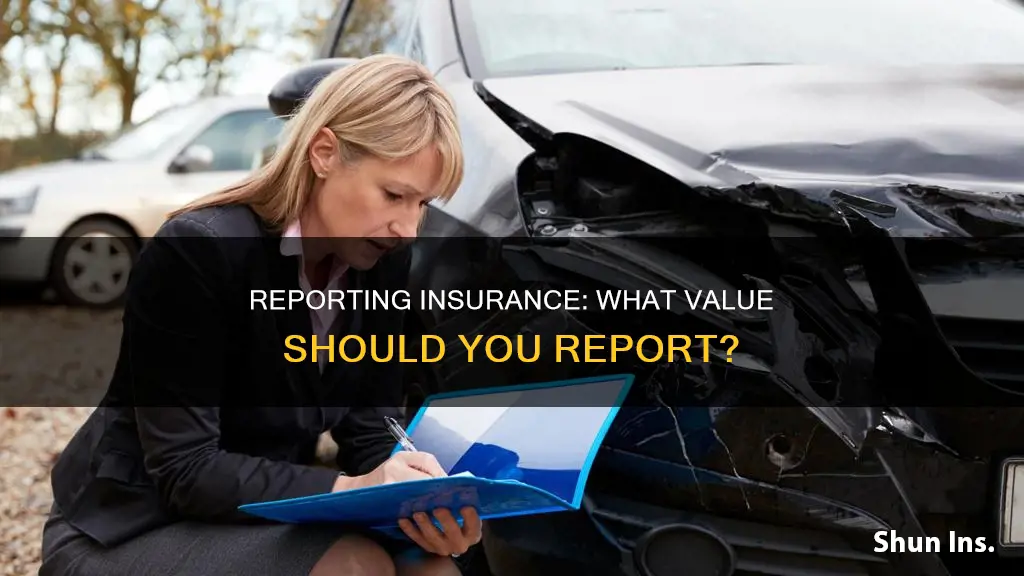 should I report what I paid or current value insurance