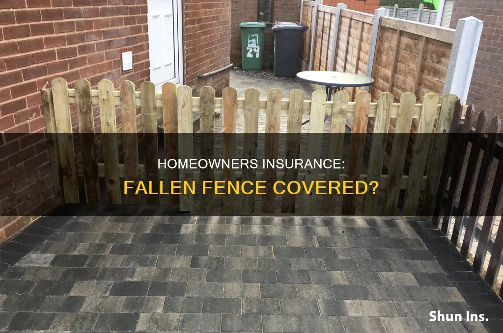 should I use homeowners insurance for a fallen fence
