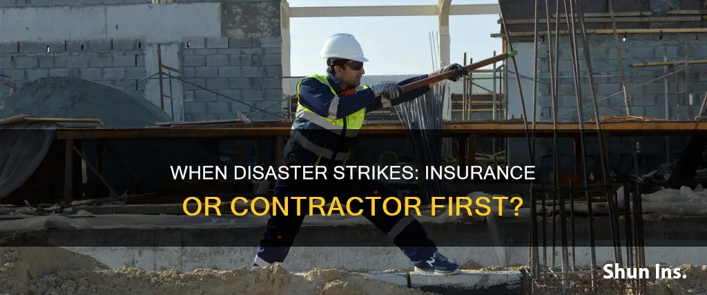 should you call insurance before a contractor