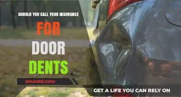 Door Dents: When to Call Your Insurance