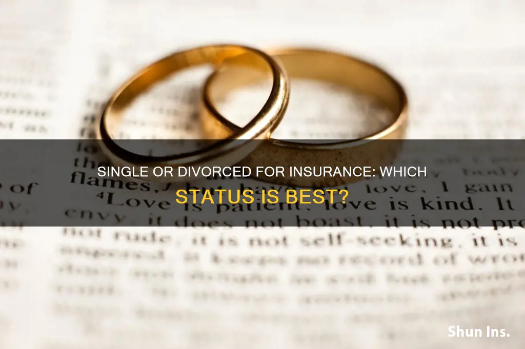 should you check single or divorced for insurance quote